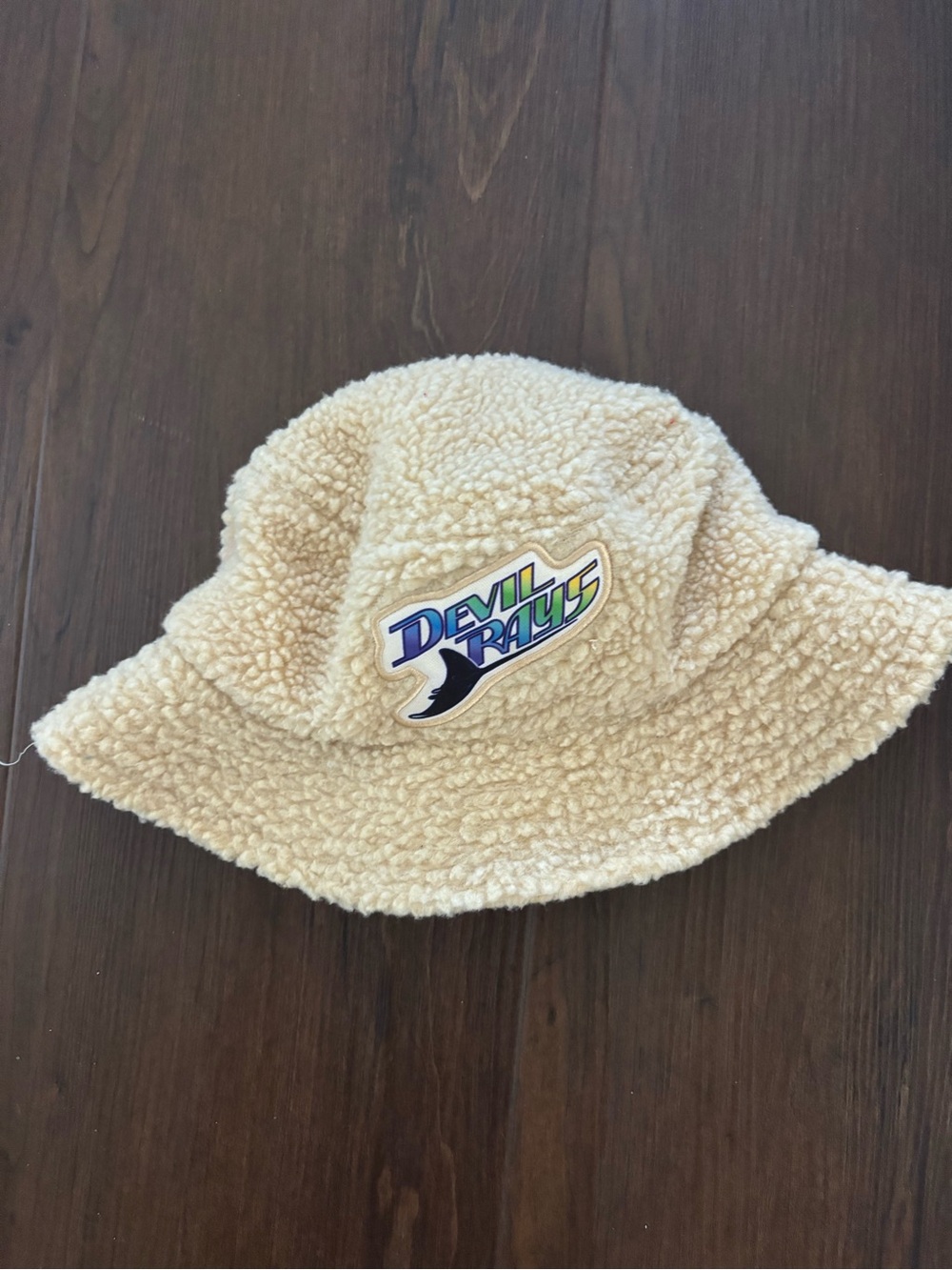 Devil Rays Cream Sherpa Bucket Hat